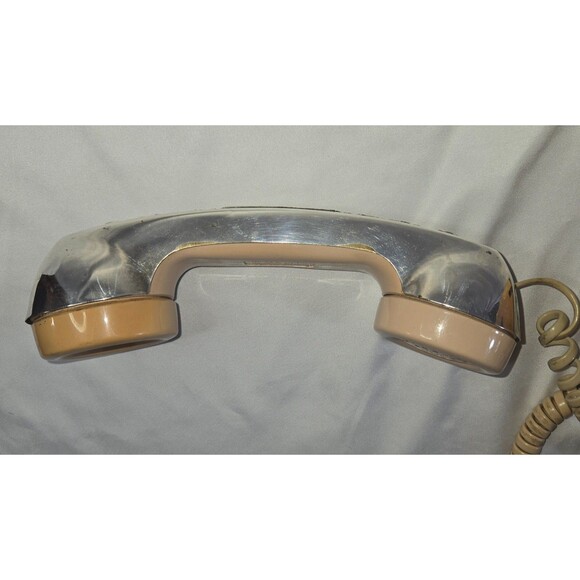 Vintage Bell System 500DM Rotary Phone Beige Silverplate Handset Cover - Picture 9 of 16